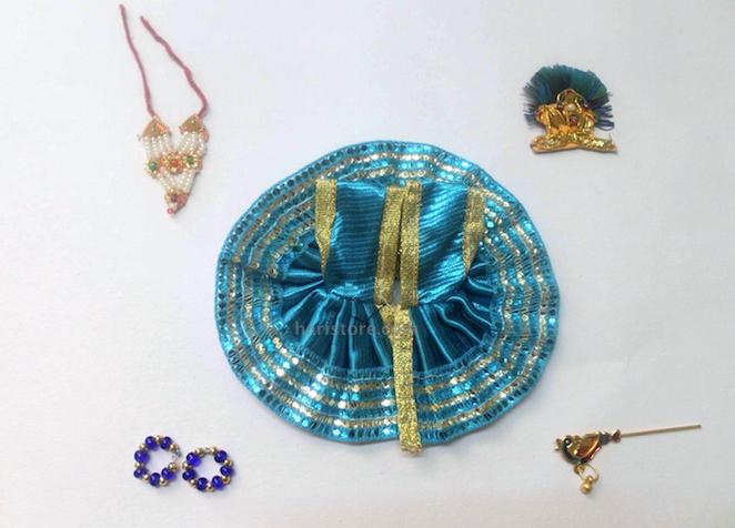 Laddu Gopal Dress - Handmade Handicraft (Blue)
