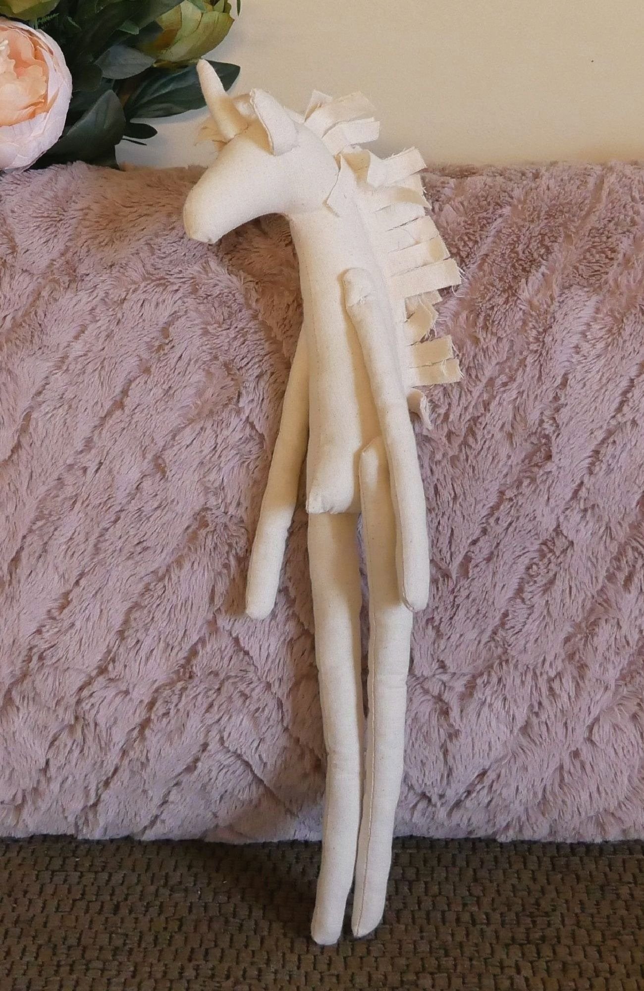 Stuffed Blank Unicorn Doll Body