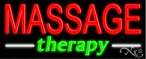 Massage Therapy Handcrafted Energy Efficient Glasstube Neon Signs