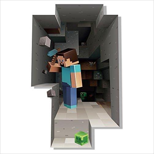 Minecraft Digging Steve Wall Cling Decal