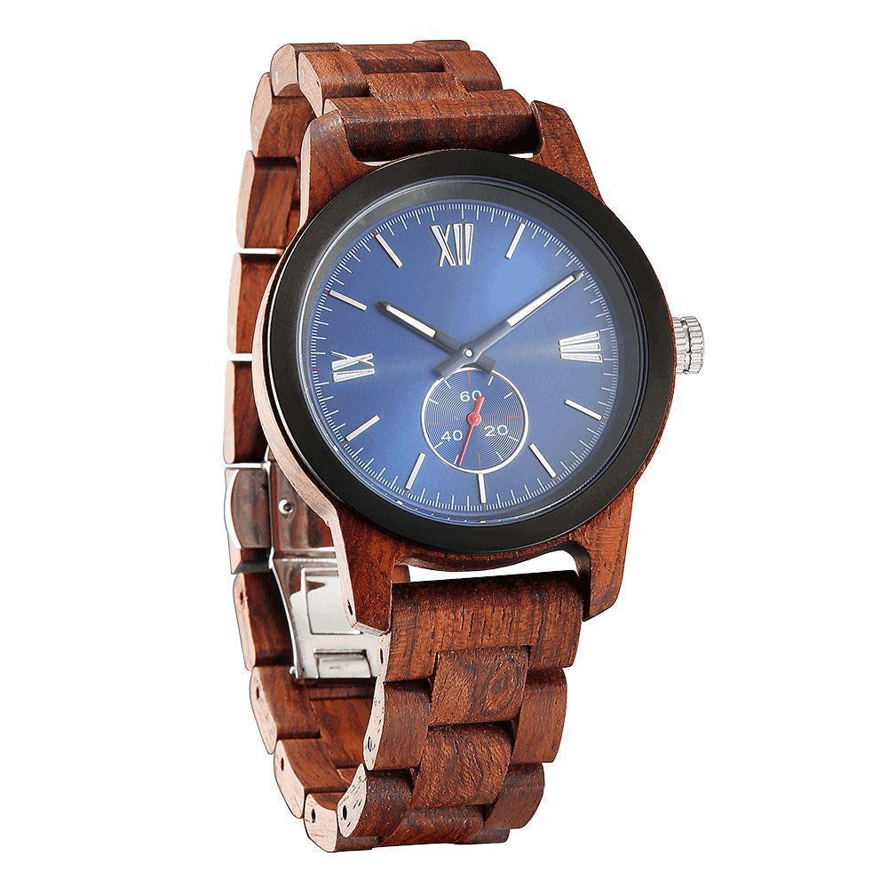 PERSONALIZED Men's Handcrafted Kosso Wood Watch Eco-Friendly **Free Shipping**