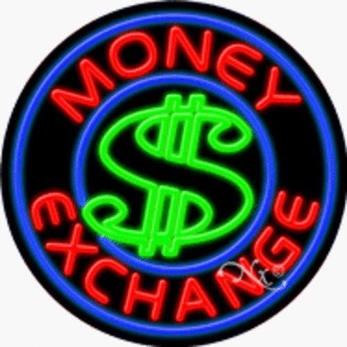 Money Exchange Handcrafted Energy Efficient Real Glasstube Neon Sign
