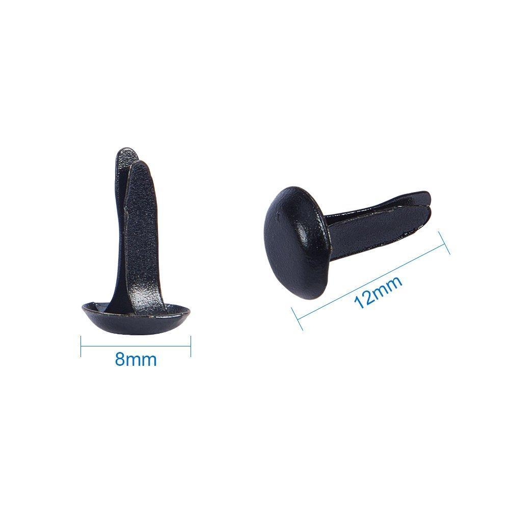 Results nbeads 1 box 600pcs mini iron brads black and white round metal paper fastener for scrapbooking crafts making stamping photo album and paper cards diy