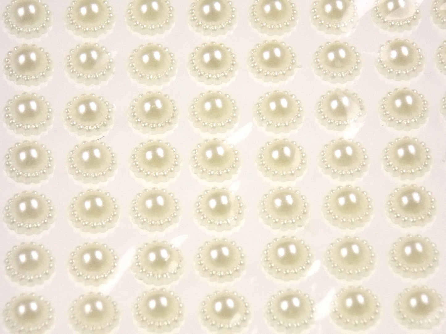 Ivory Pearl Self Adhesive Gems Stick On 8mm 560 pcs Lot 5 Triveni Crafts Wedding