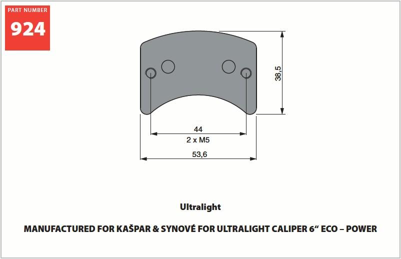 GOLDfren Aircraft Brake Pads 924AD (pair)