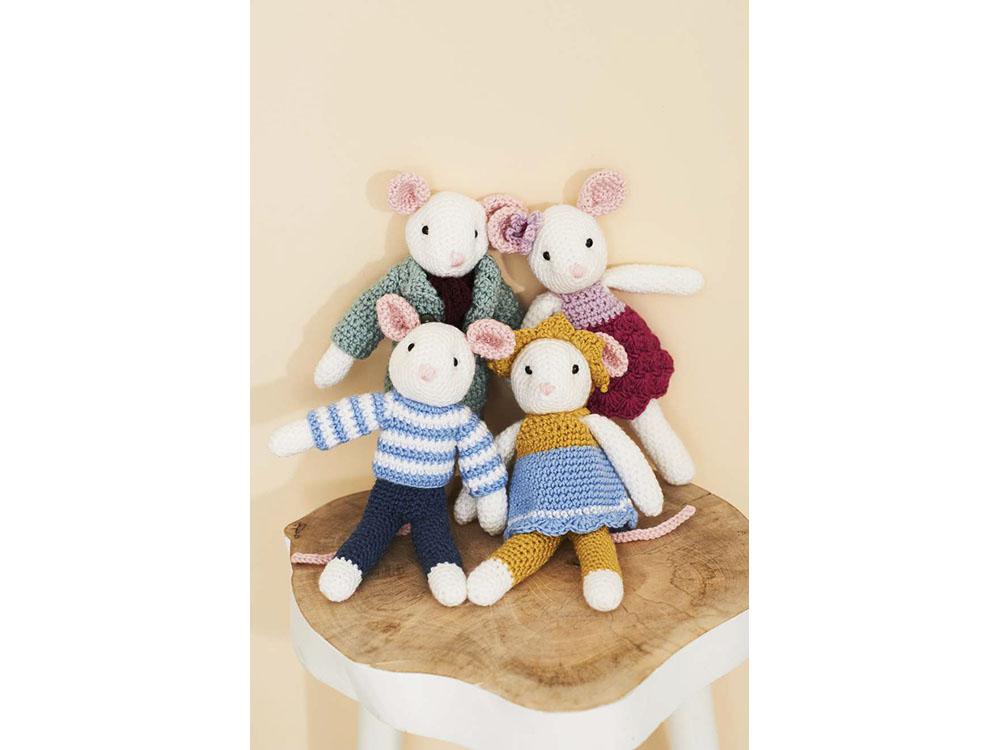 Mice in Stylecraft Bambino and Bellissima DK (9664)
