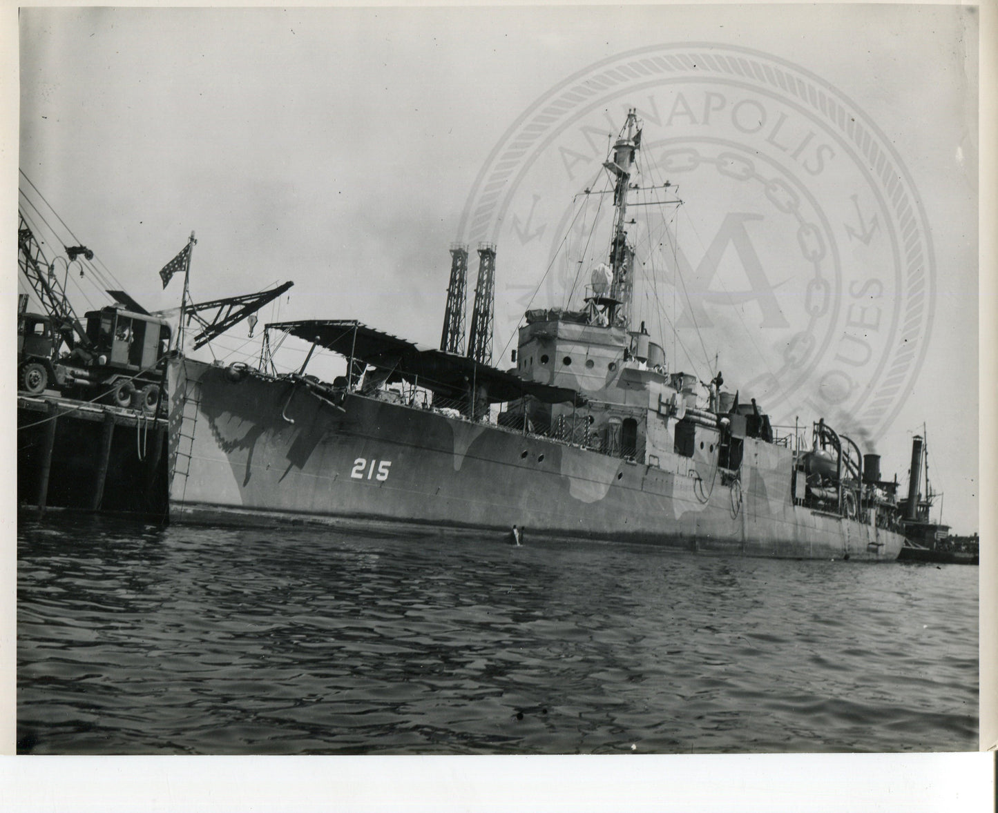 Official Navy Photo of WWII era USS CARD (CVE-11) Aircraft Carrier