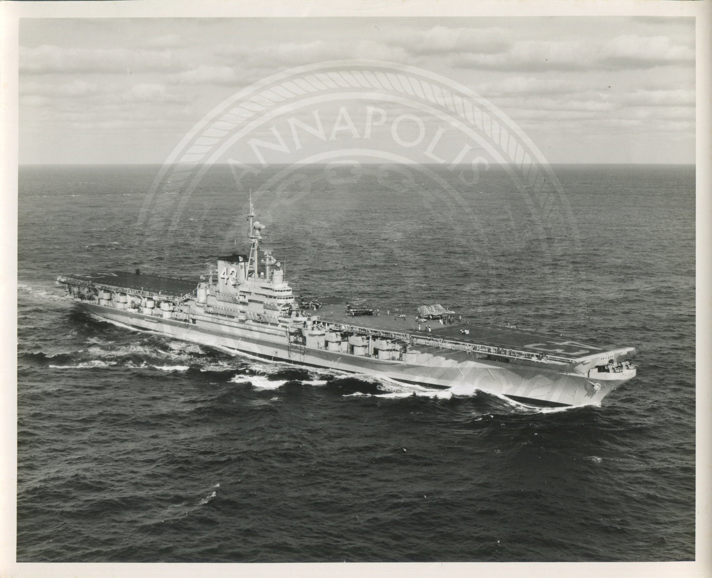 Official Navy Photo of WWII era USS Coral Sea (CV-43) Aircraft Carrier