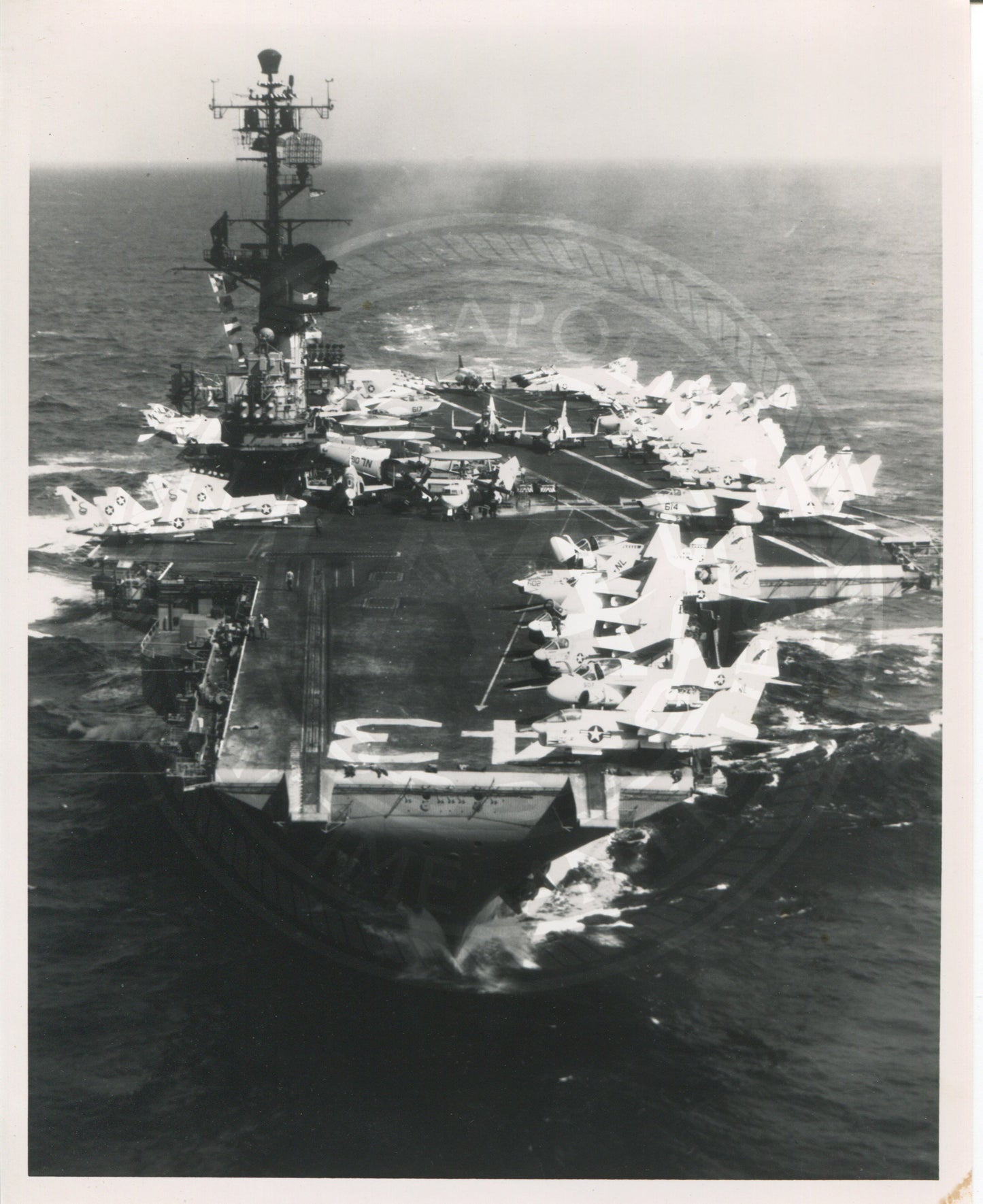 Official Navy Photo of WWII era USS Coral Sea (CV-43) Aircraft Carrier