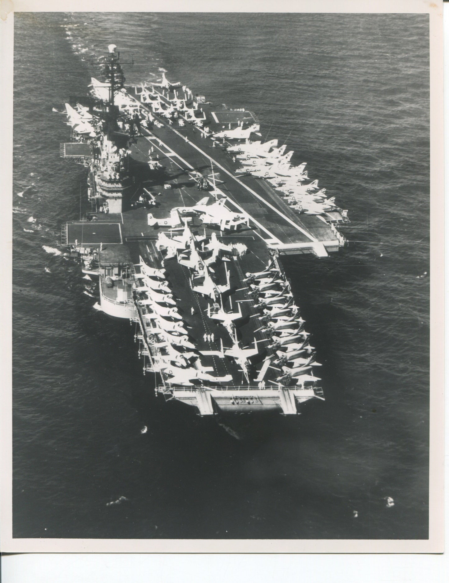 Official Navy Photo of WWII era USS Coral Sea (CV-43) Aircraft Carrier