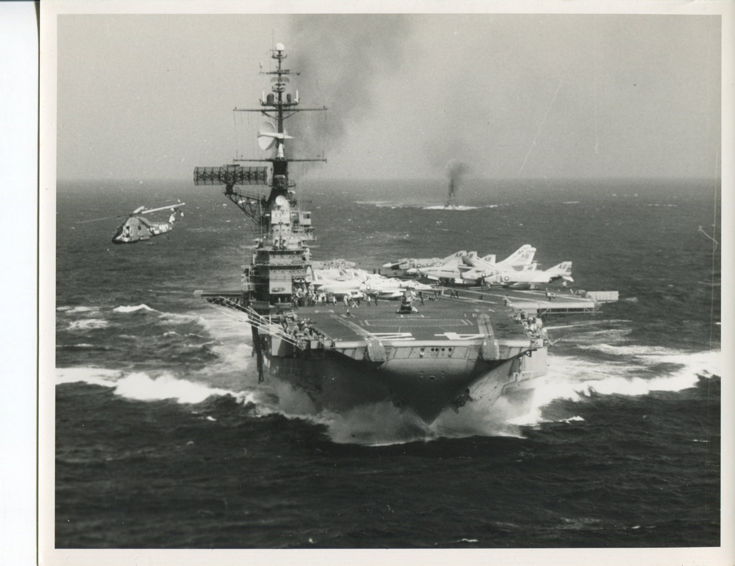 Official Navy Photo of WWII era USS Franklin D. Roosevelt (CVA-42) Aircraft Carrier