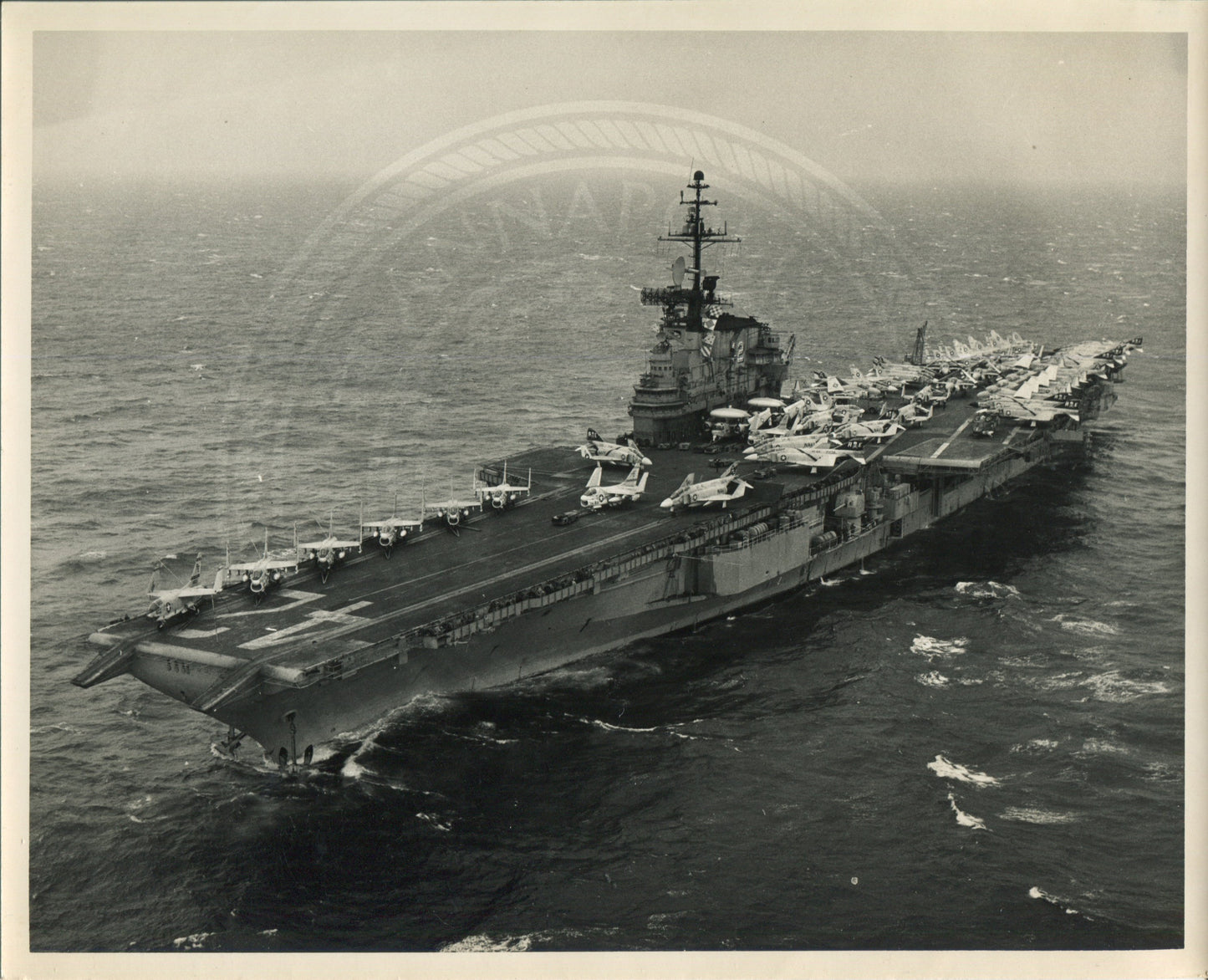 Official Navy Photo of WWII era USS Franklin D. Roosevelt (CVA-42) Aircraft Carrier