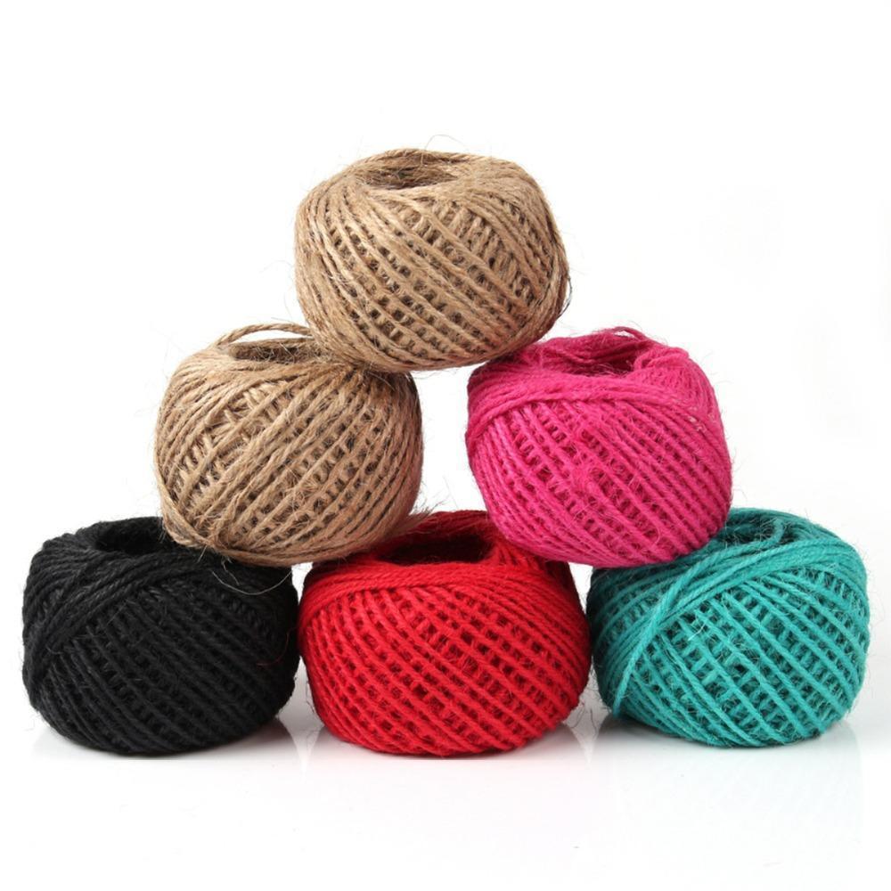 Jute Twine DIY Art Craft Ribbon Burlap Fabric Supplies