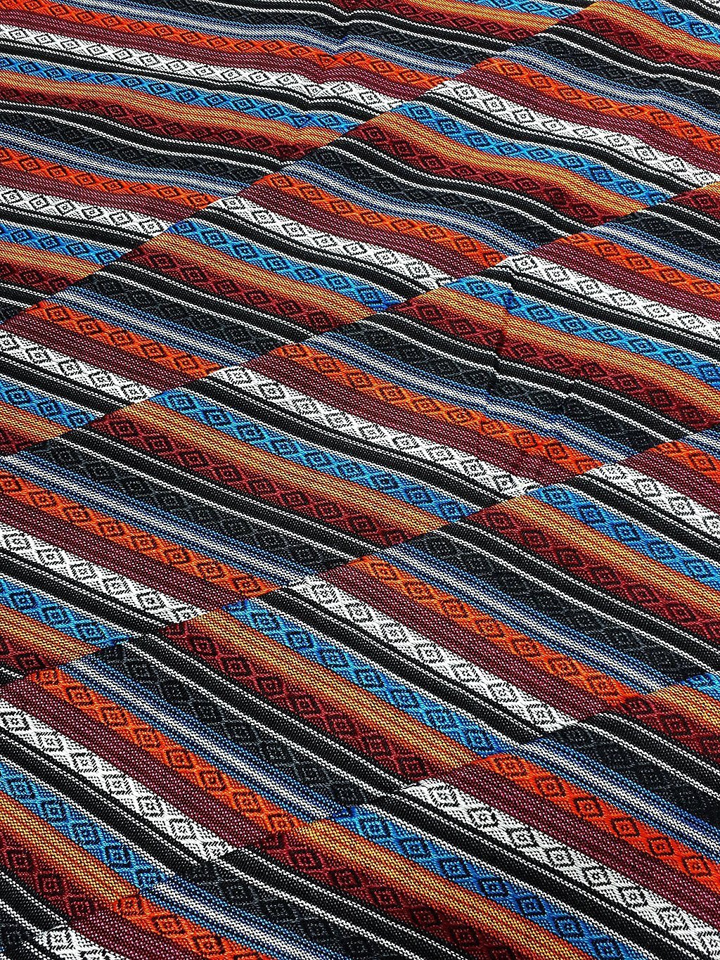Woven Fabric Hmong Fabric Tribal Fabric Native Fabric by the yard Ethnic fabric Aztec fabric Craft Supplies Cotton Textile 1/2 yard (FF12)