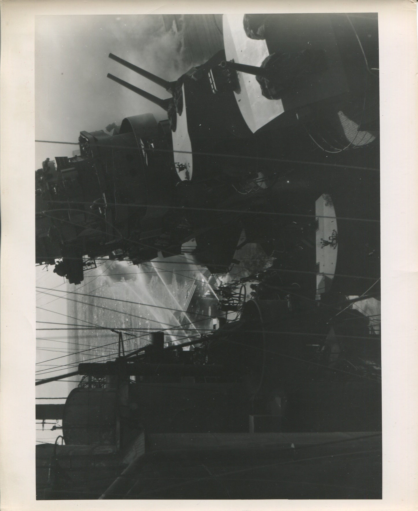 Official Navy Photo of WWII era USS Franklin (CV-13) Aircraft Carrier