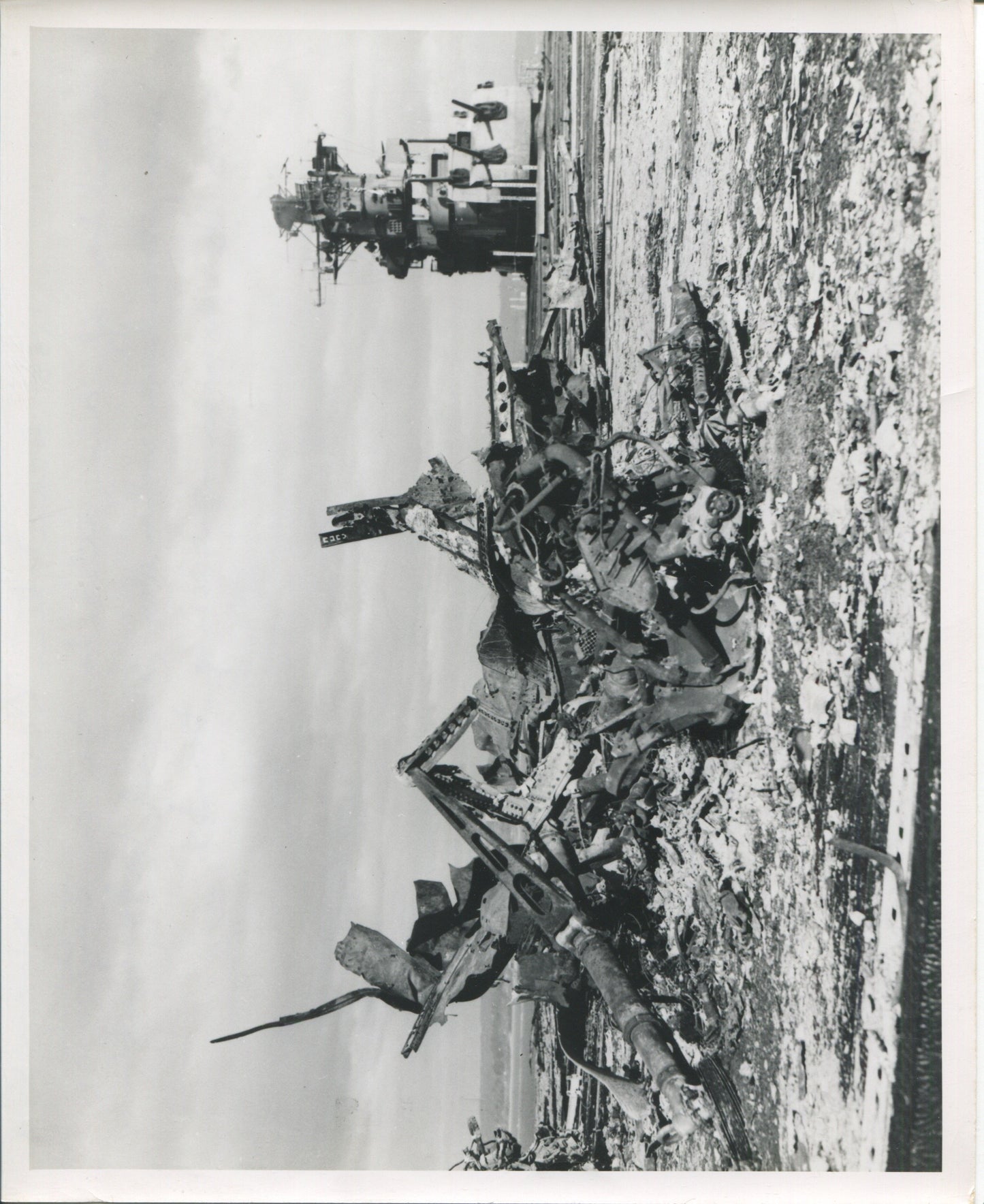 Official Navy Photo of WWII era USS Franklin (CV-13) Aircraft Carrier
