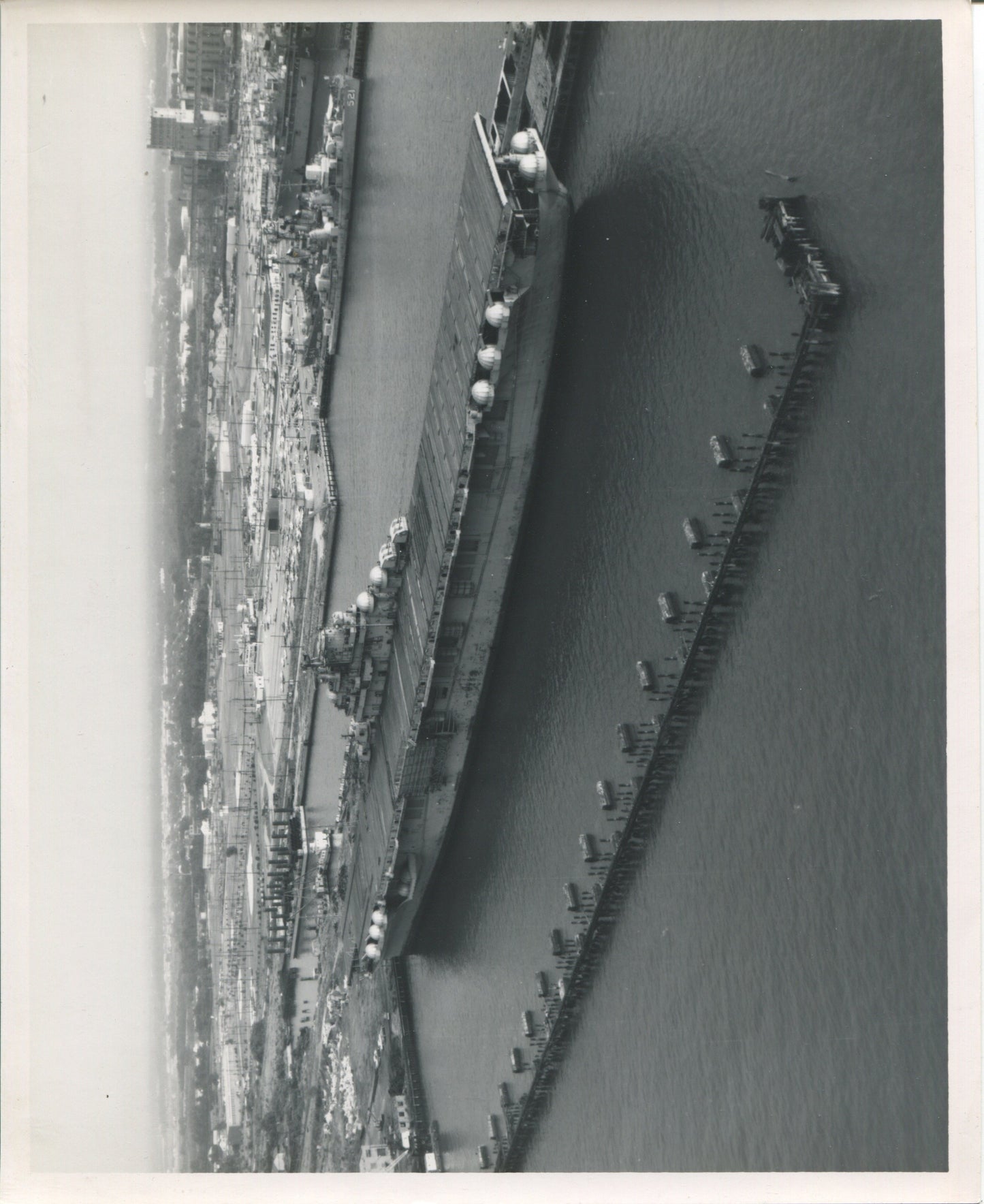 Official Navy Photo of WWII era USS Franklin (CV-13) Aircraft Carrier