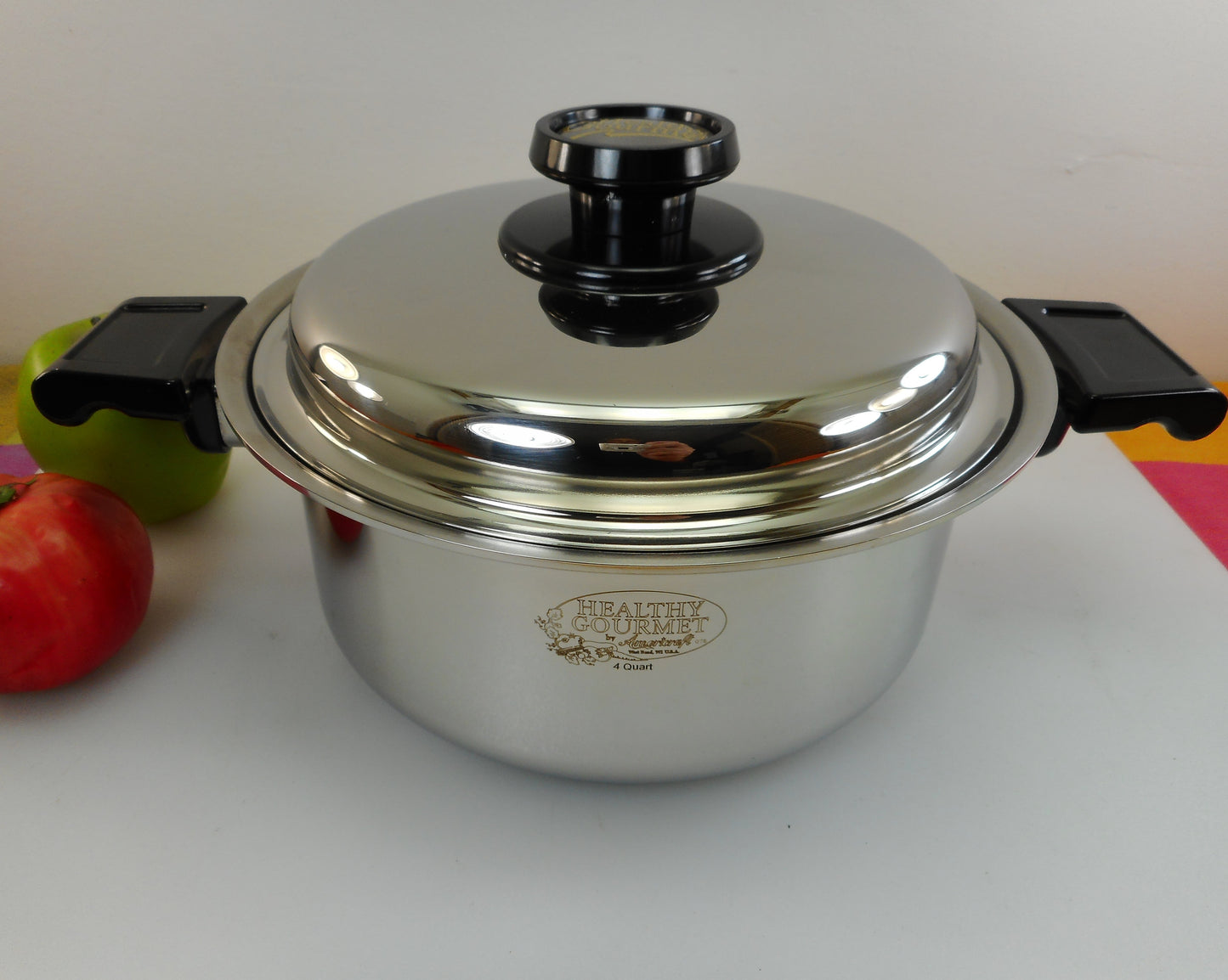 Healthy Gourmet - Americraft West Bend 4 Quart Stainless Stock Pot