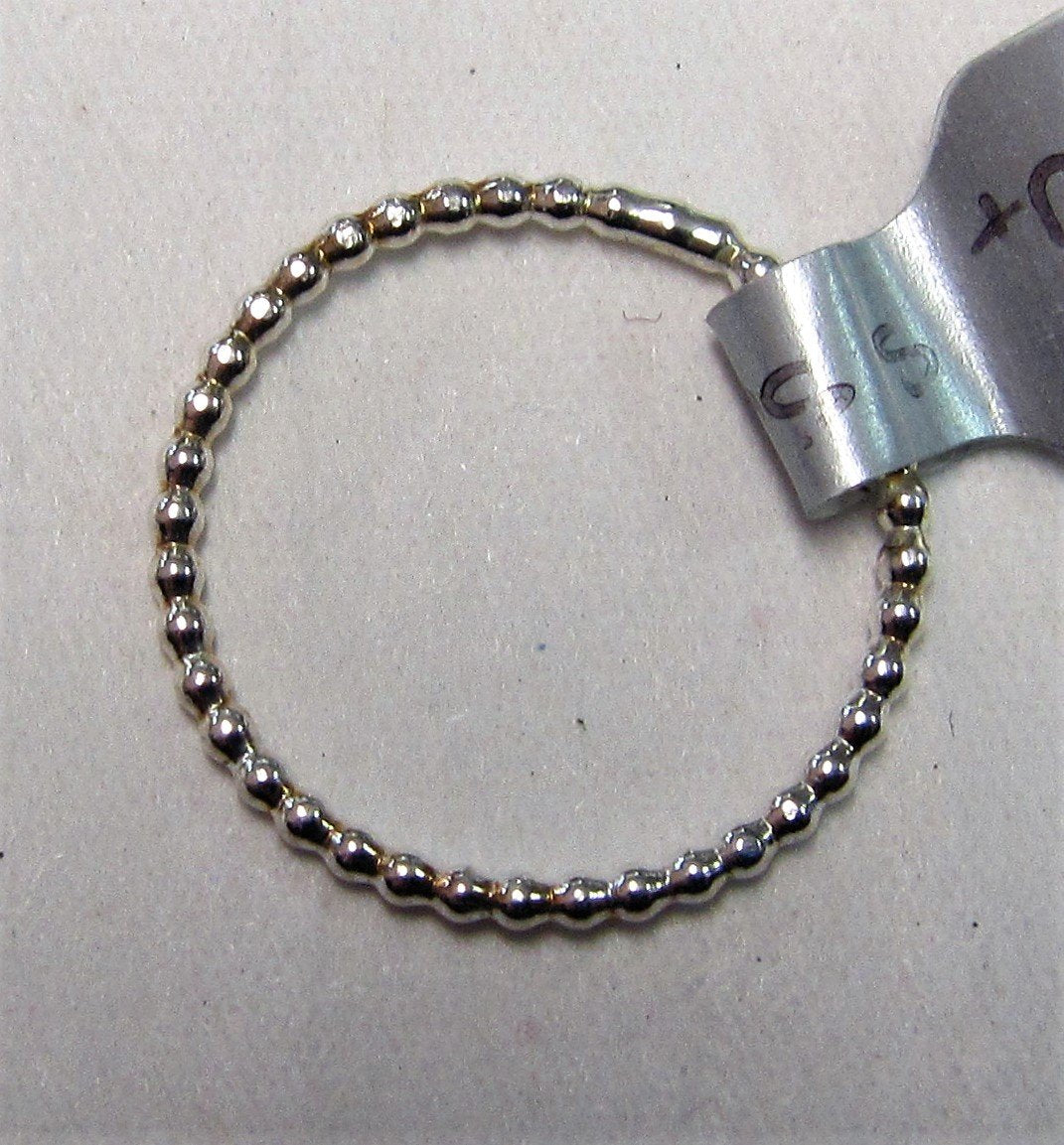 Handcrafted Sterling Silver ring silver ball design