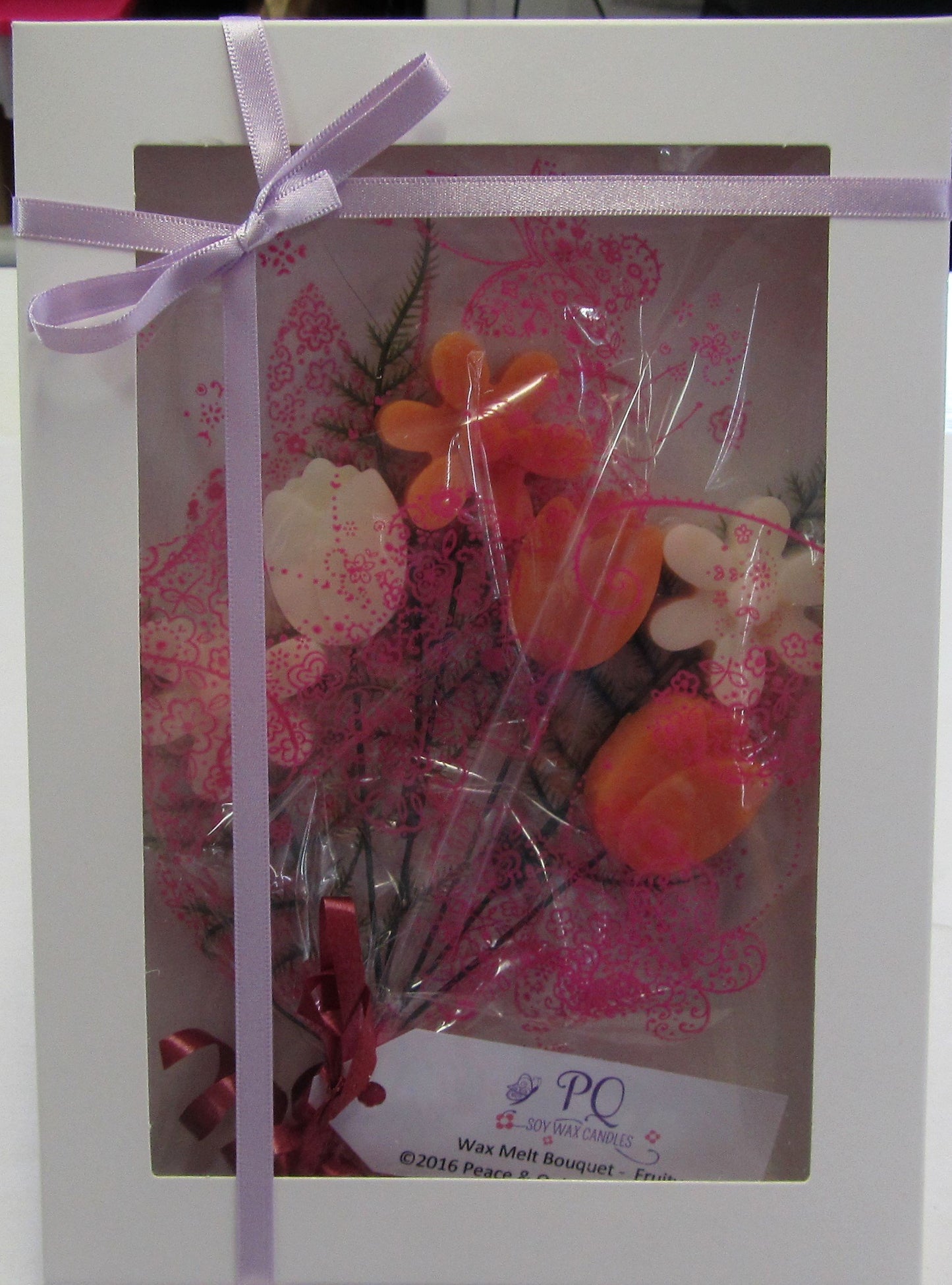Handcrafted Wax melt floral bouquet gift sets