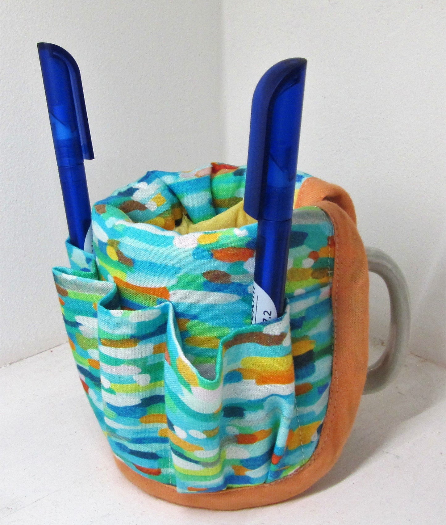 Handcrafted mug caddy complete with mug
