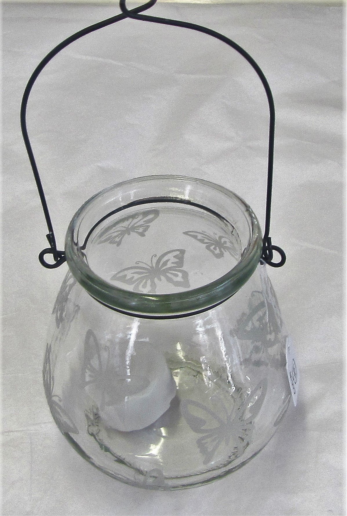 Handcrafted beautiful butterfly tea light holder with battery candle