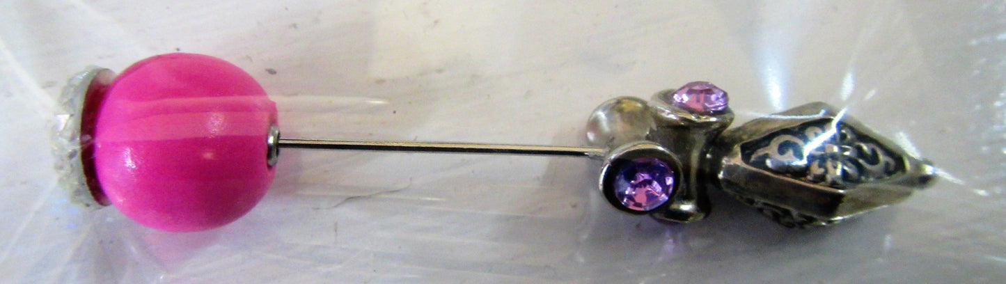 Handcrafted Knitwear pins size approximately 7 cm long