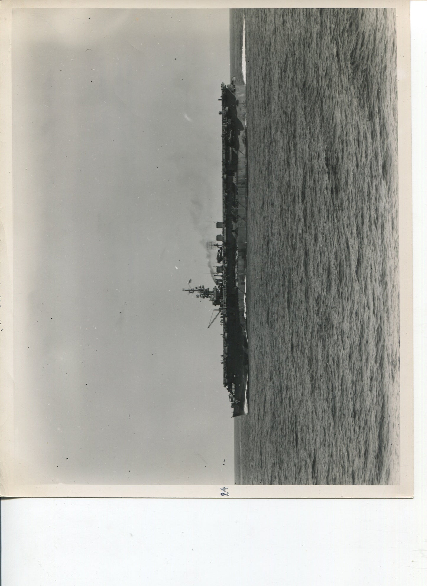 Official Navy Photo of WWII era USS Independence CV-22 Aircraft Carrier