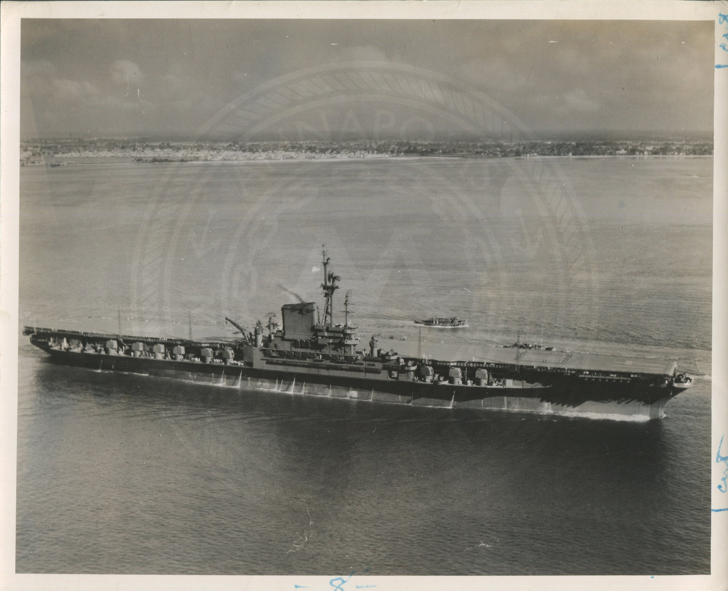 Official Navy Photo of WWII era USS Midway (CV-41) Aircraft Carrier