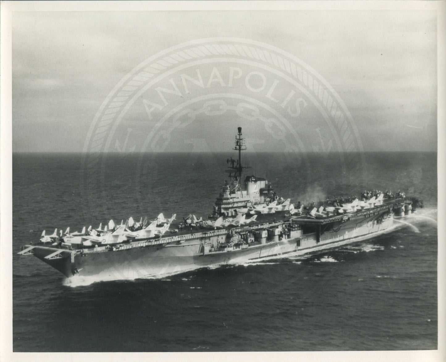 Official Navy Photo of WWII era USS Midway (CV-41) Aircraft Carrier
