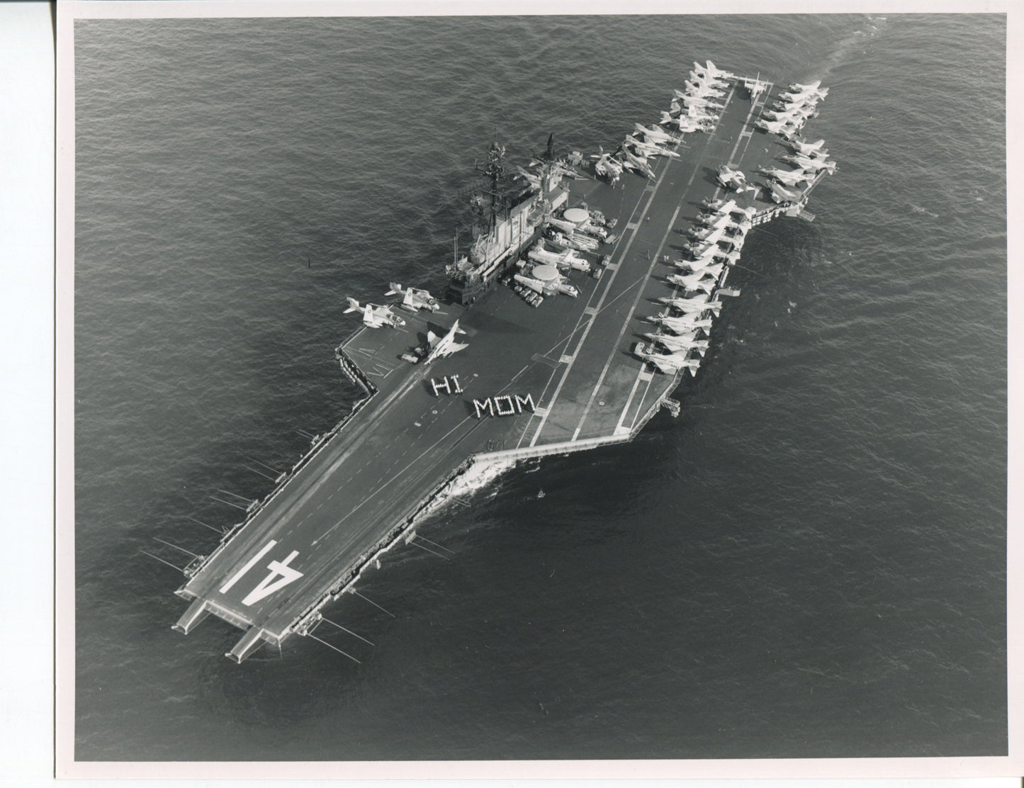 Official Navy Photo of WWII era USS Midway (CV-41) Aircraft Carrier