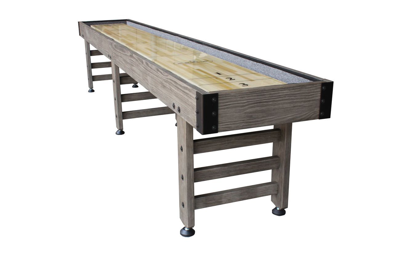 Playcraft 16' Saybrook Shuffleboard Table in Weathered Smoke