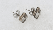 Handcrafted Checkered Weave Lauhala Stud Earrings