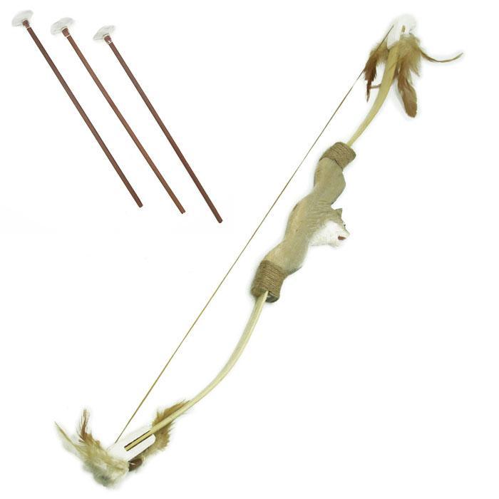 Wooden Wolf Bow and Arrow Set - Handcrafted Toys