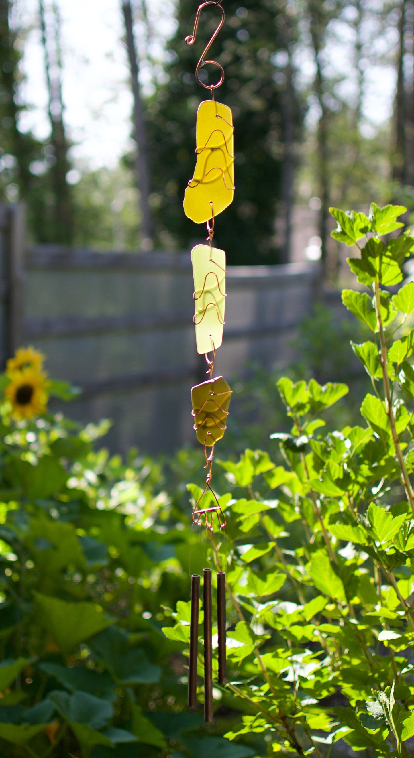 Sea Glass Copper Handcrafted Wind Chime