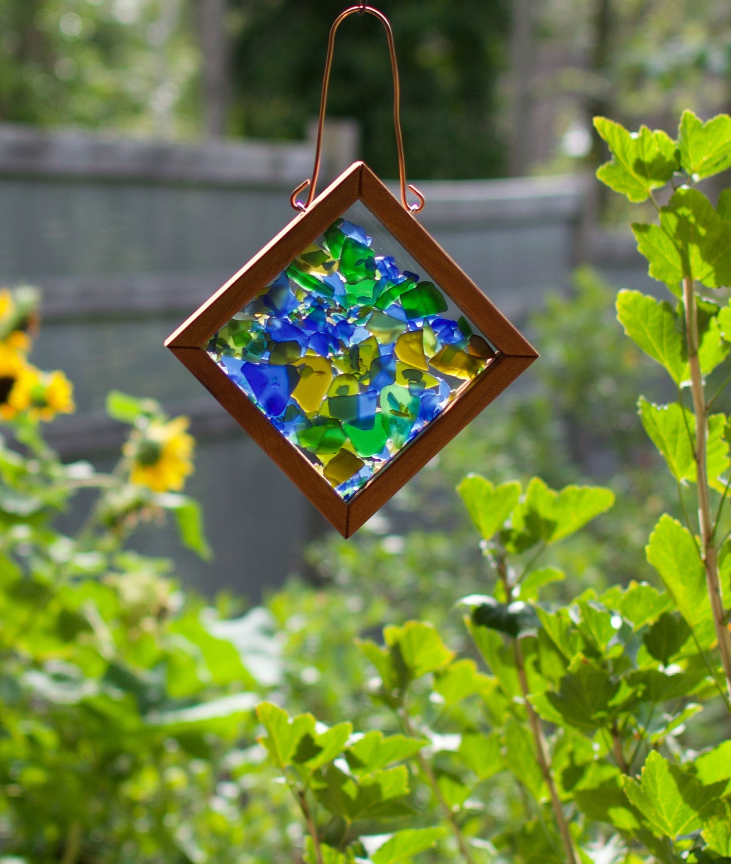 Suncatcher Kaleidoscope Sea Glass Handcrafted Sun Catcher
