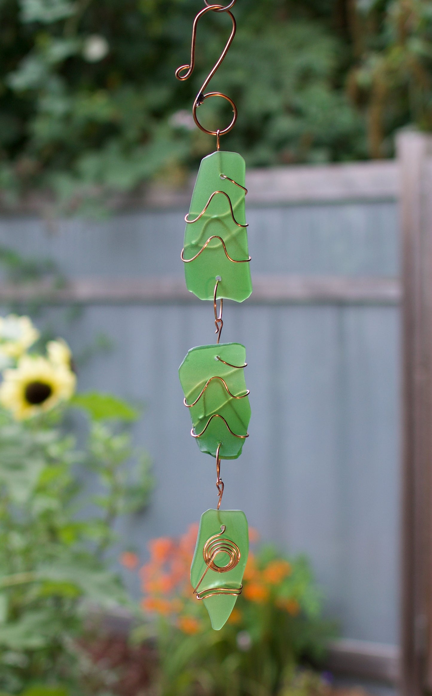 Suncatcher Glass Copper Handcrafted Sun Catcher