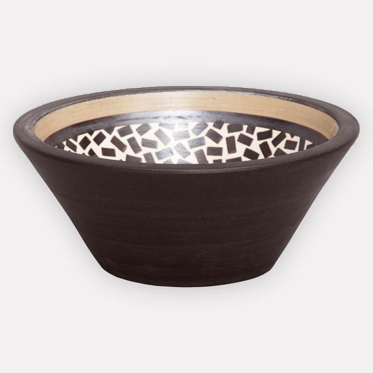 Handcrafted Conical Ceramic Vessel Sink - Speckled Brown