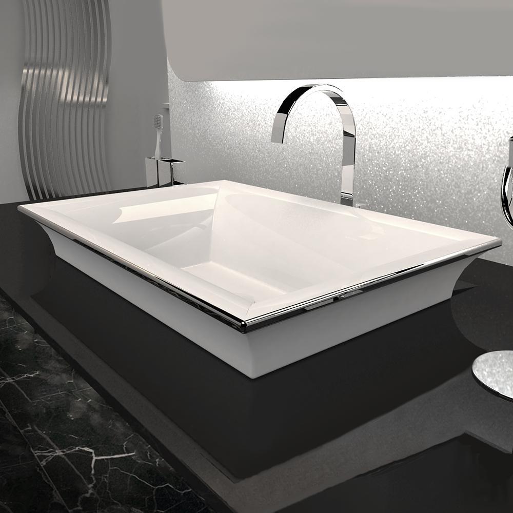 Houma Handcrafted Fireclay Semi-Recessed Sink