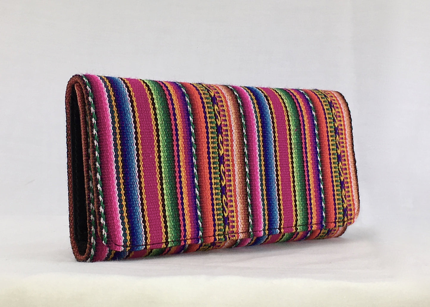 Red manta inca handcrafted checkbook style wallet