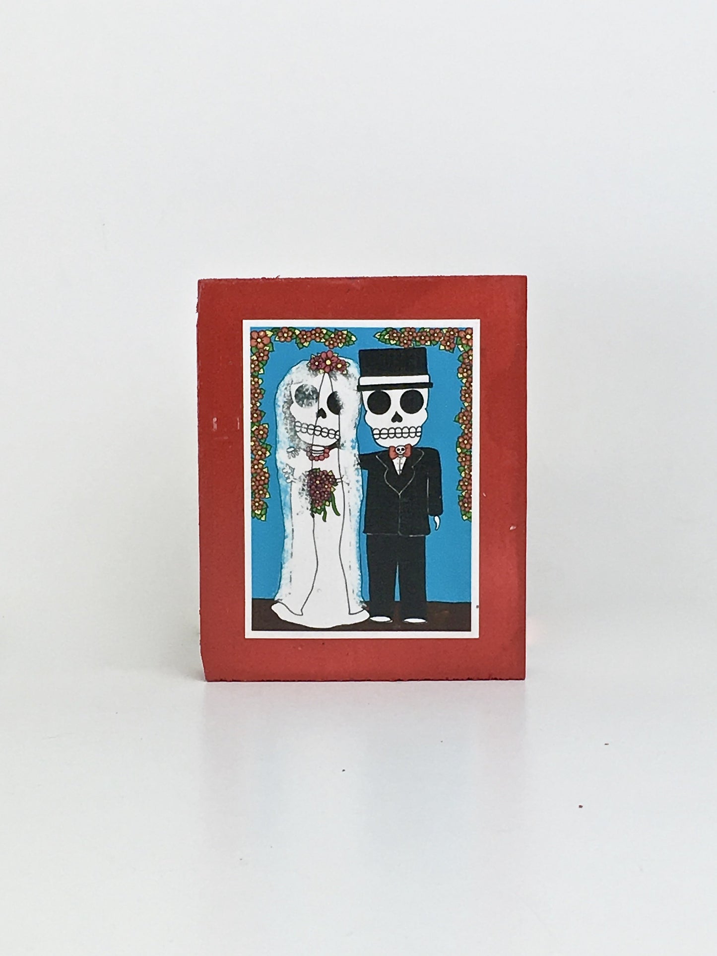 To death and beyond dia de muertos inspired handcrafted pop art frame by Ninoska Arte