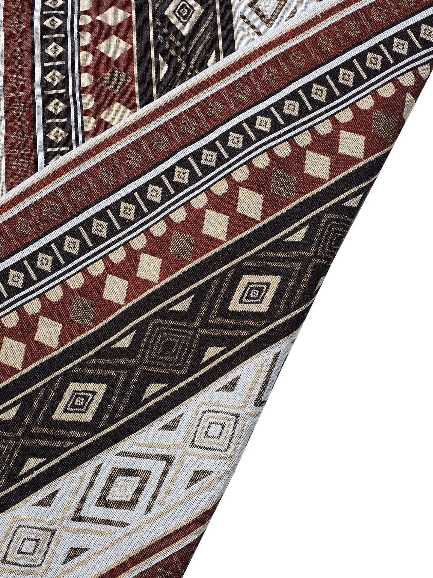 Veradacraft Thai Woven Cotton Fabric Tribal Fabric Native Fabric Ethnic fabric Aztec fabric Craft Supplies Woven Textile 1/2 yard (WFF266)