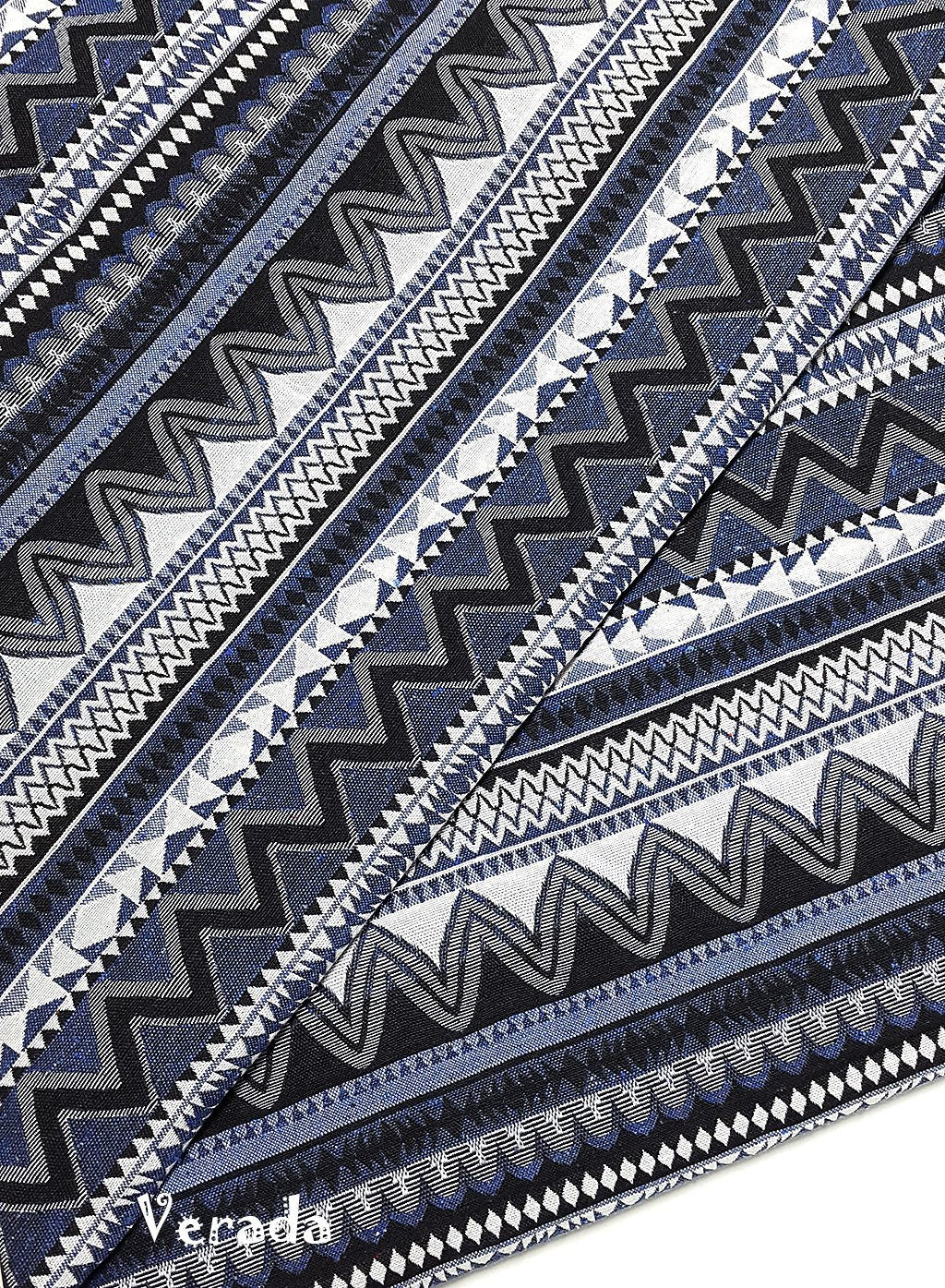 Thai Woven Cotton Tribal Fabric Supplies 1/2 yard Indigo Blue (WFF136)