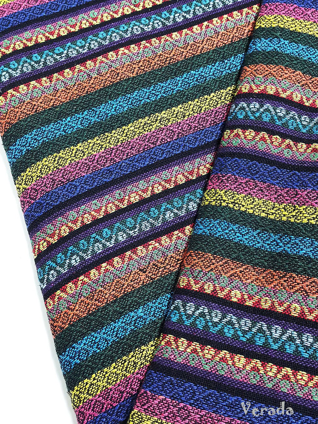 Thai Woven Cotton Tribal Fabric Textile 1/2 yard (WF105)
