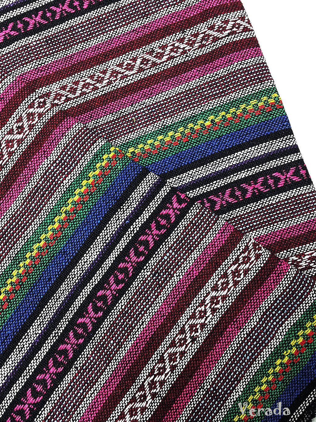 Thai Woven Cotton Tribal Fabric Textile 1/2 yard (WF117)