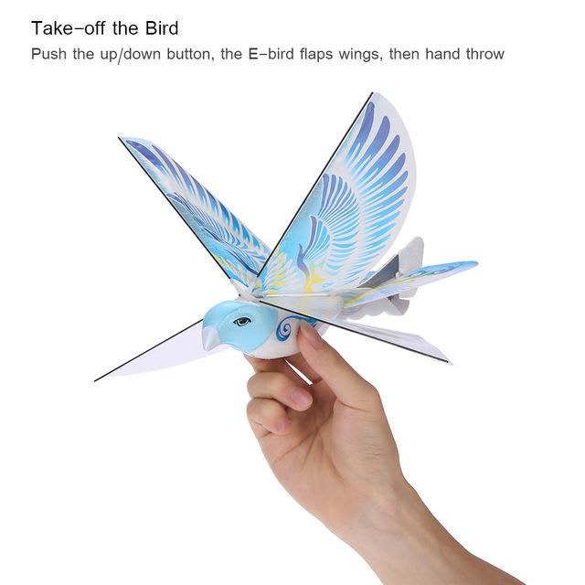 Mini Foam Anti-Crash RC Drone TECHBOY 98007+ 2.4GHz RC Bird Remote Control Authentic E-Bird Flying Bird Aircraft Plane RC Toys
