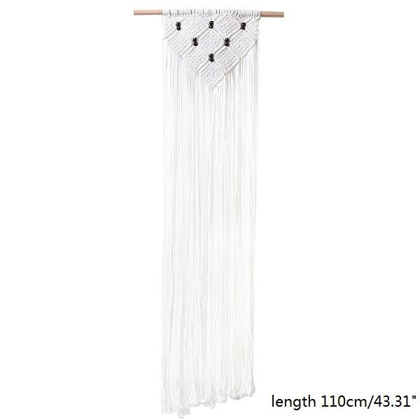 Hand-woven Heart Macrame Rope Tapestry Crafts Bohemia Style Wall Hanging Ornaments DIY Wedding Home Decoration