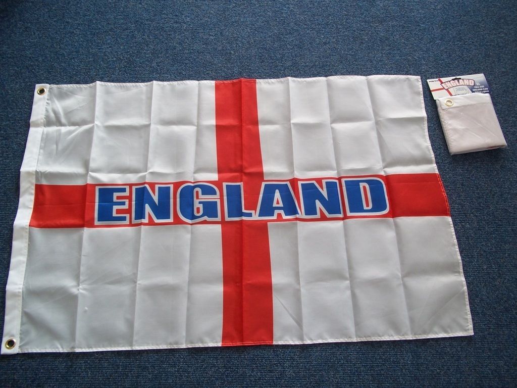 St George Cross England Giant fan flag 5 ‘x 3 ‘NEW £ 2.99 Sold by Ashcraft UK