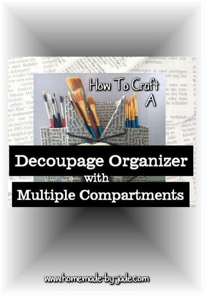 Decoupage Organizer with Multiple Compartments