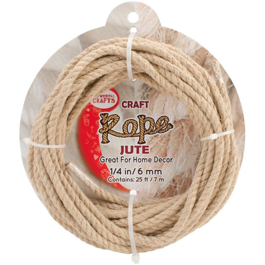 Macrame ...........Jute Craft Rope .25"(.6cm)  x 25'(7.6m)